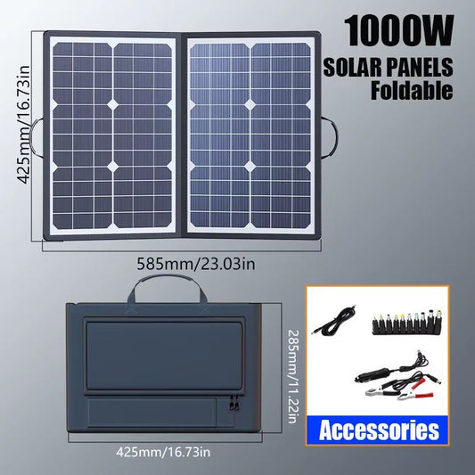 1000W Portable Solar Panel Kit - HelioGreenEnergySolar Panel Kit