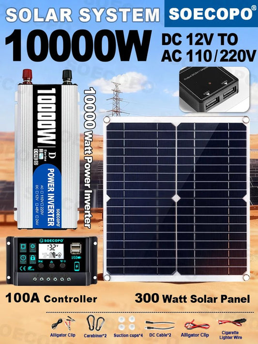 300W Off - Grid Solar Power Kit - HelioGreenEnergySolar Panel Kit