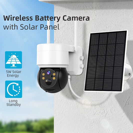 360° Solar PTZ Security Camera — WiFi, IP & CCTV Outdoor - HelioGreenEnergySecurity Camera