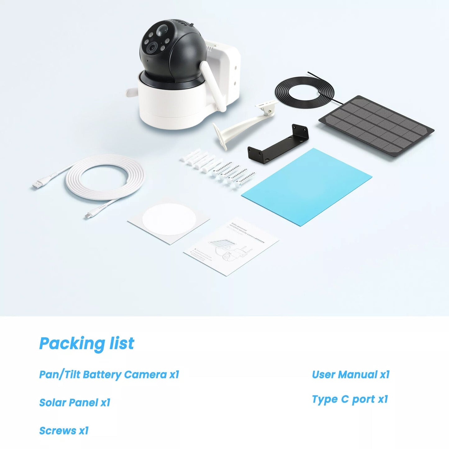 360° Solar PTZ Security Camera — WiFi, IP & CCTV Outdoor - HelioGreenEnergySecurity Camera