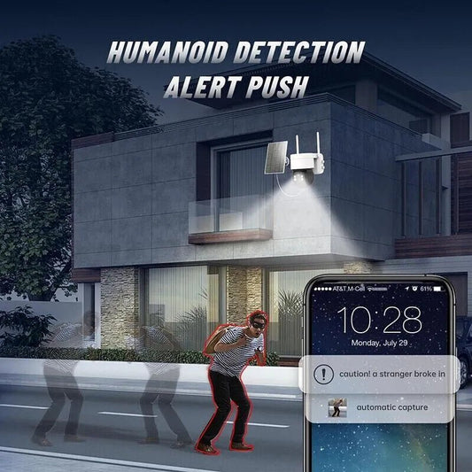 360° Solar PTZ Security Camera — WiFi, IP & CCTV Outdoor - HelioGreenEnergySecurity Camera