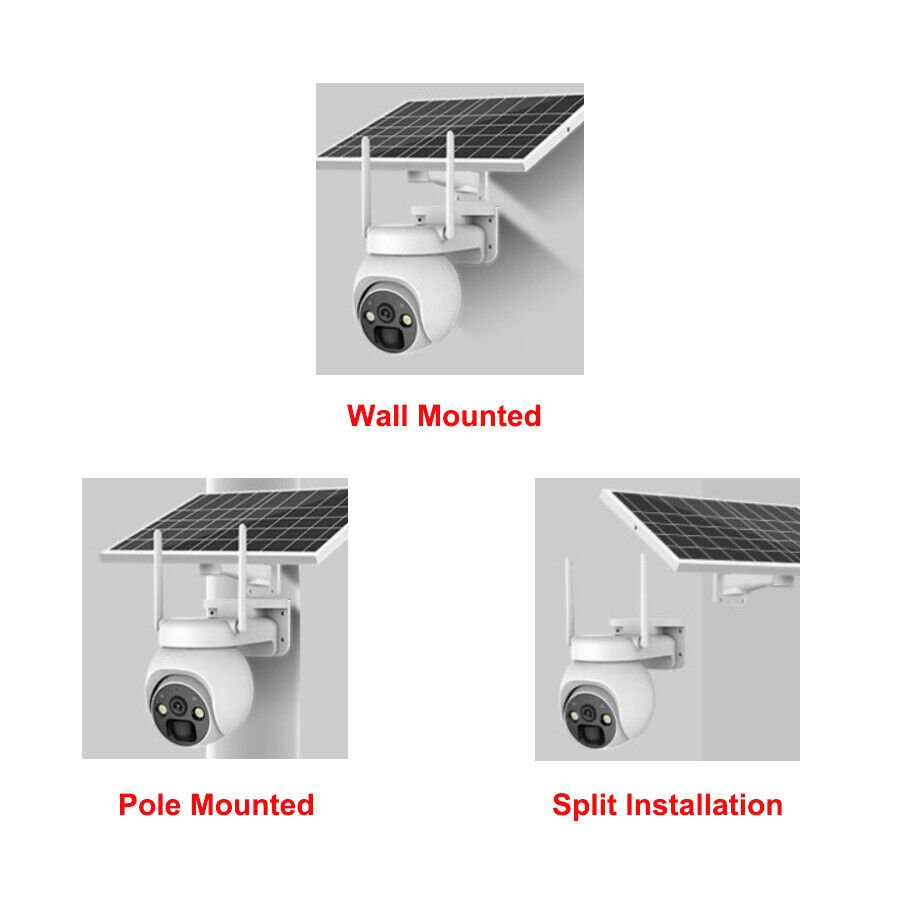 Solar PTZ Security Camera — WiFi, PIR & Night Vision - HelioGreenEnergySecurity Camera