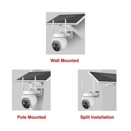 Solar PTZ Security Camera — WiFi, PIR & Night Vision - HelioGreenEnergySecurity Camera