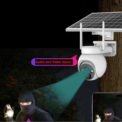 Solar PTZ Security Camera — WiFi, PIR & Night Vision - HelioGreenEnergySecurity Camera