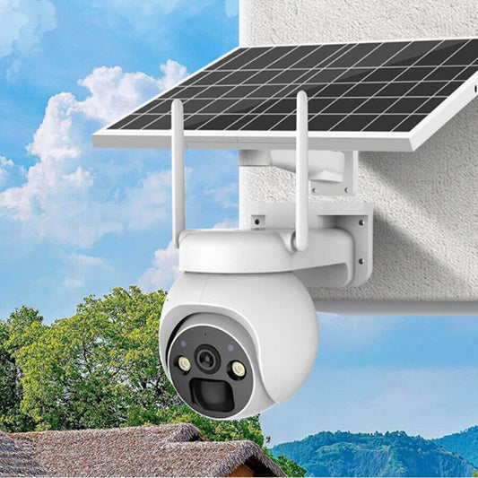 Solar PTZ Security Camera — WiFi, PIR & Night Vision - HelioGreenEnergySecurity Camera