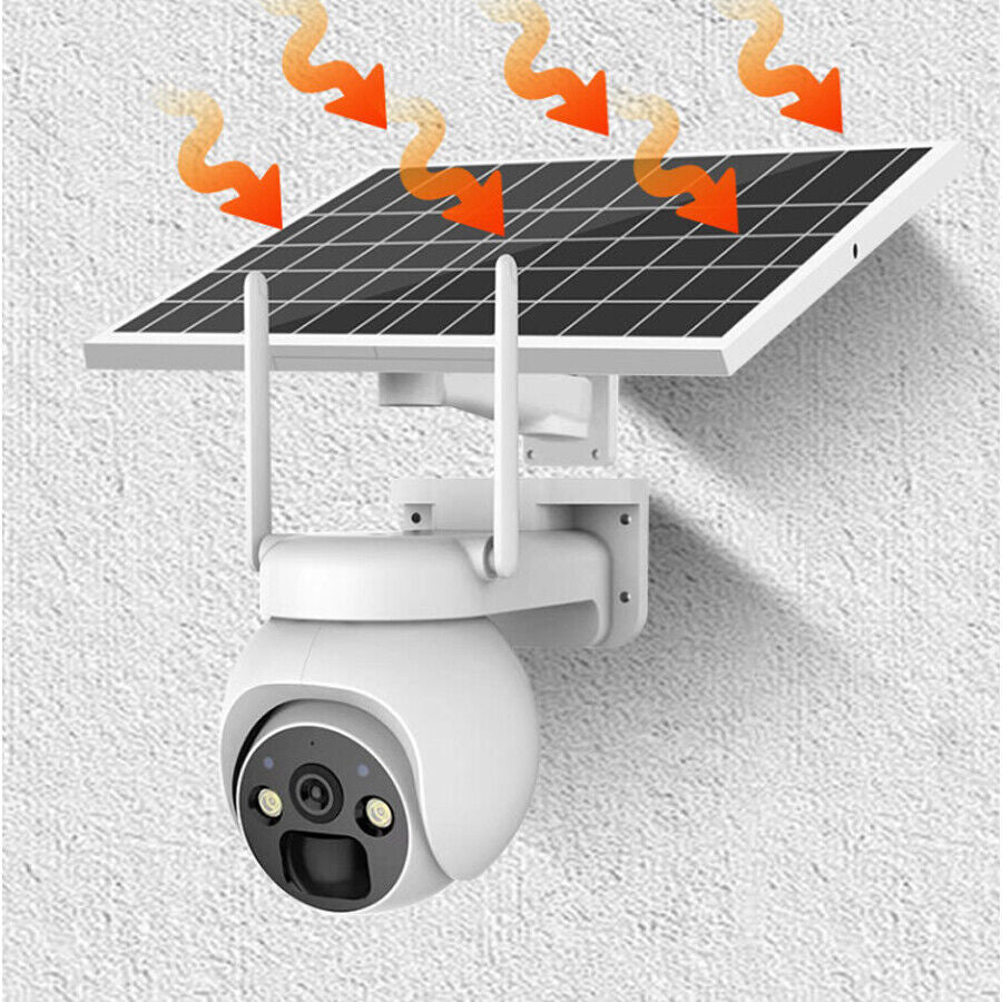 Solar PTZ Security Camera — WiFi, PIR & Night Vision - HelioGreenEnergySecurity Camera