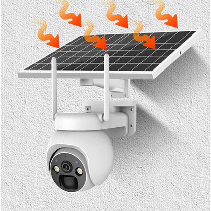Solar PTZ Security Camera — WiFi, PIR & Night Vision - HelioGreenEnergySecurity Camera