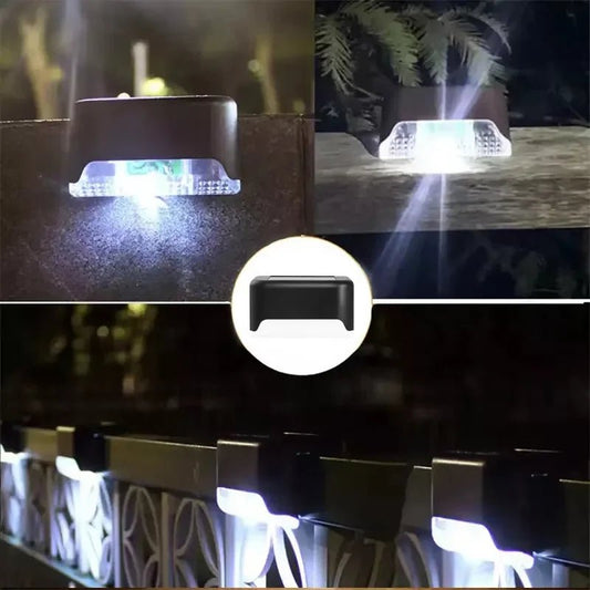 Solar Step & Fence Lights — Warm White LED, Waterproof - HelioGreenEnergyOutdoor Lighting
